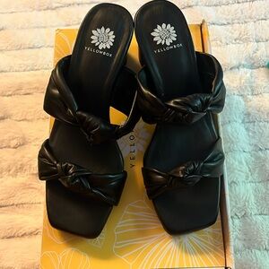 Black dress up or down heels